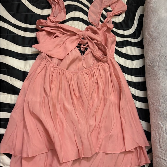 Pepper Open Back Ruffle Babydoll Mini Dress NWT Size Medium - Picture 9 of 11